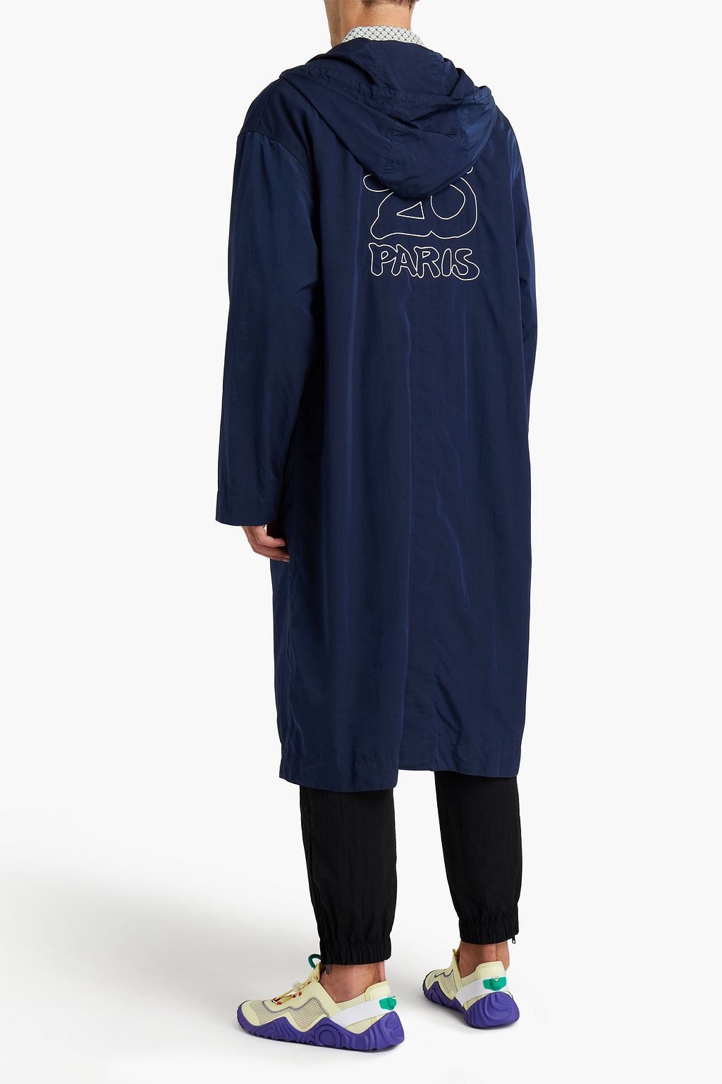 KENZO Embroidered shell raincoat