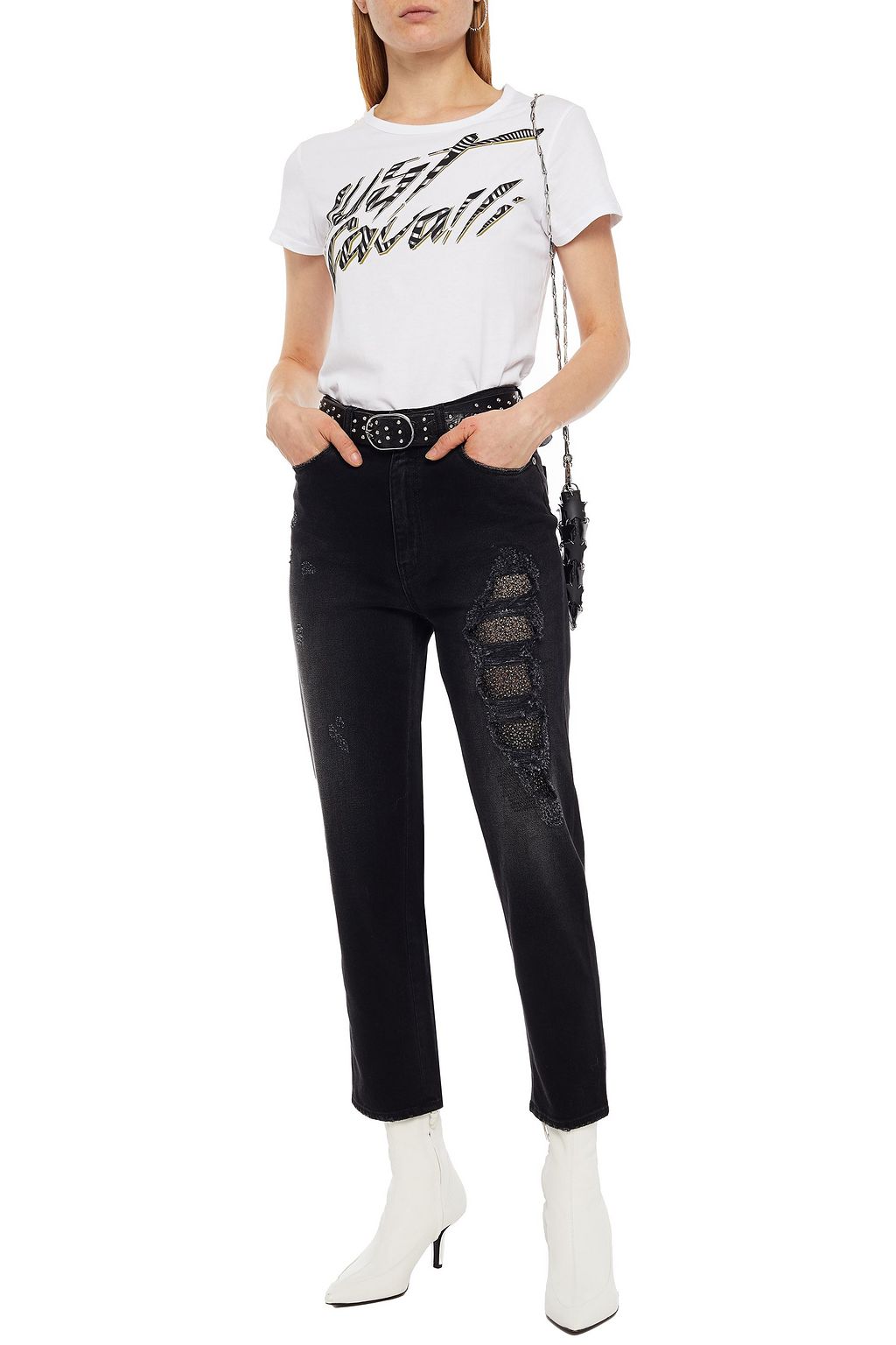 JUST CAVALLI Printed cotton-jersey T-shirt