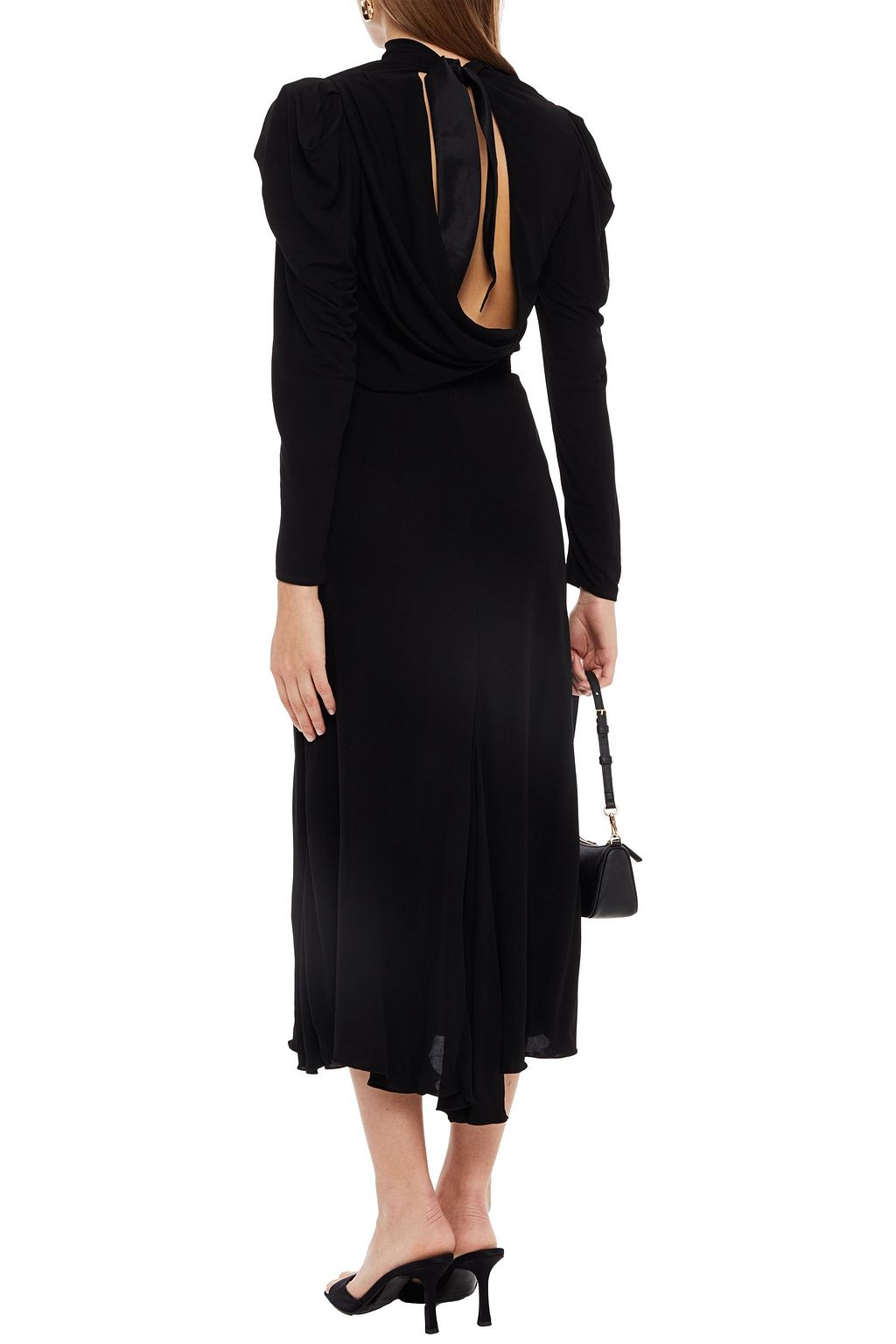 JOHANNA ORTIZ Cutout belted jersey midi dress