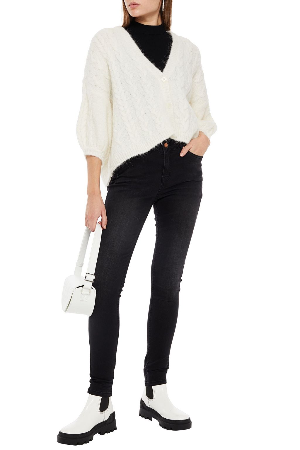 GESTUZ Maggie faded mid-rise skinny jeans