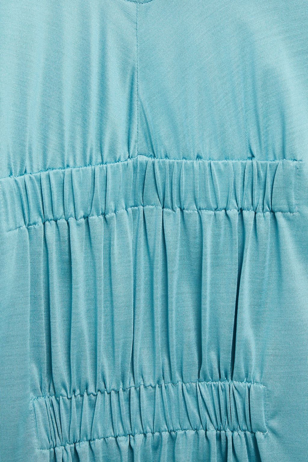 TOM FORD Gathered silk-jersey T-shirt