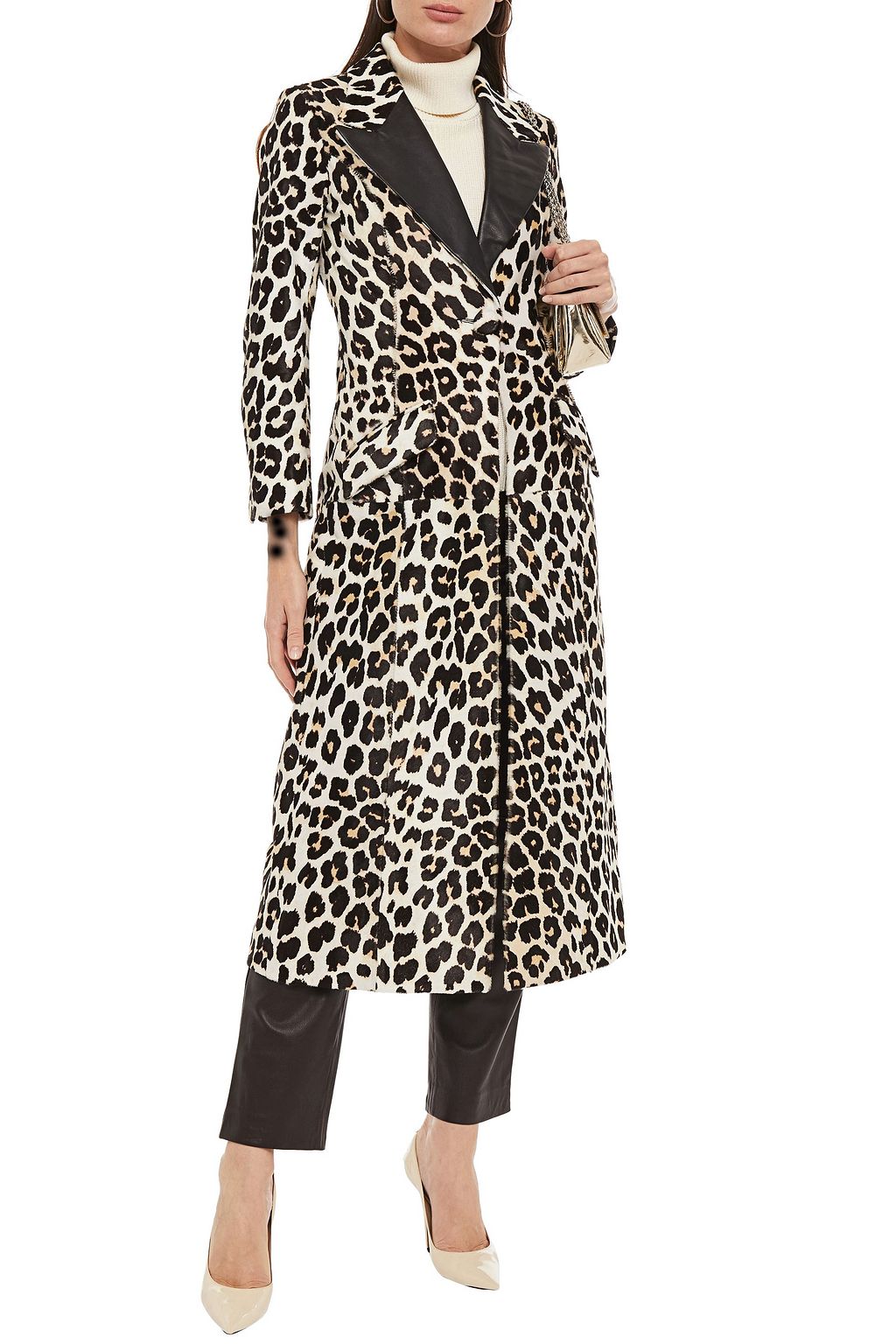 16ARLINGTON Debbie embellished leather coat