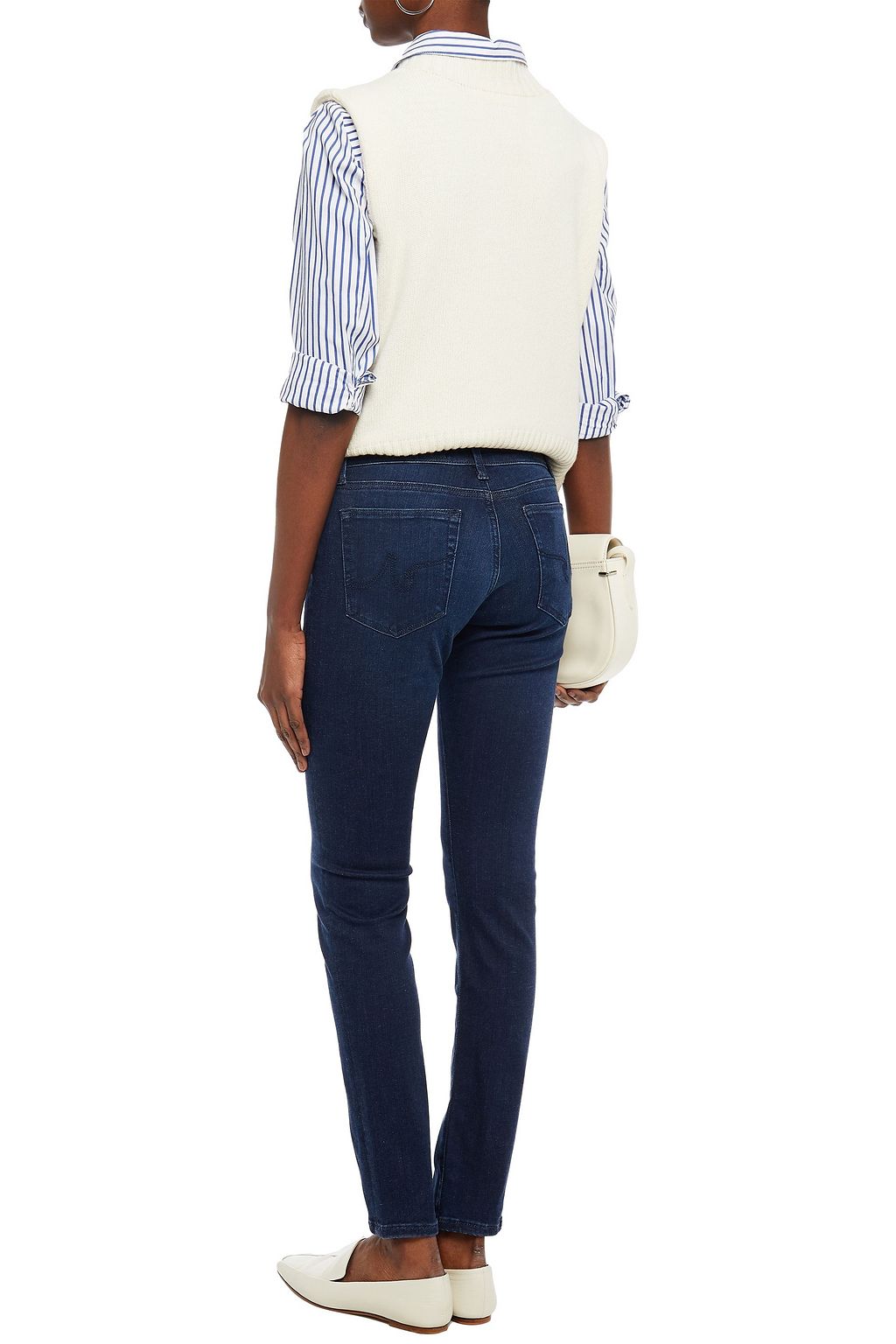 AG JEANS Mid-rise skinny jeans
