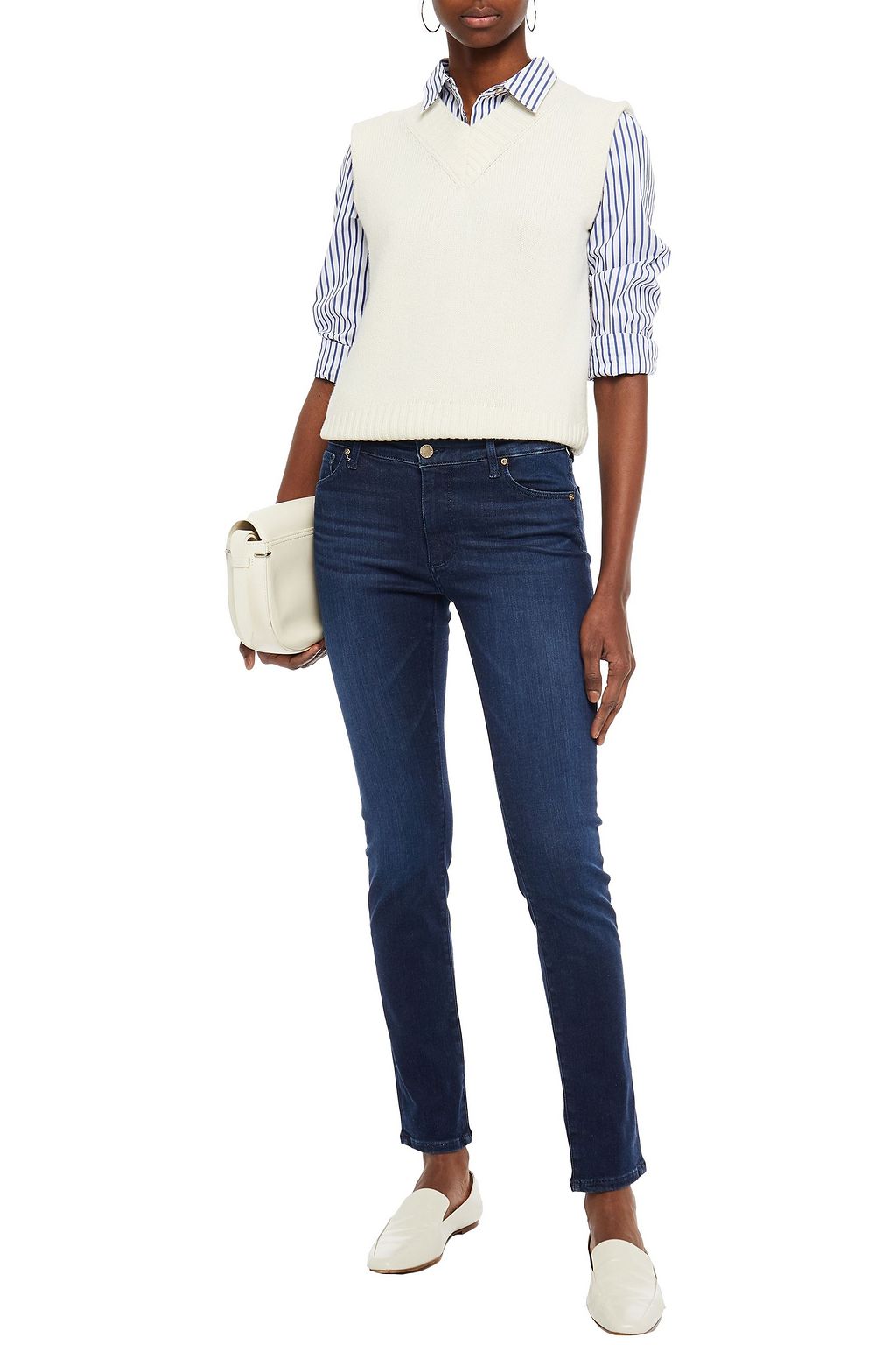 AG JEANS Mid-rise skinny jeans