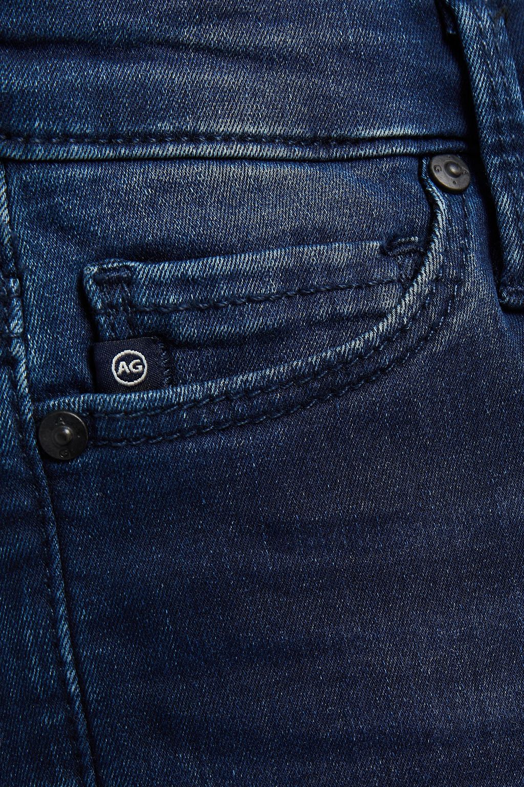 AG JEANS Farrah faded high-rise skinny jeans