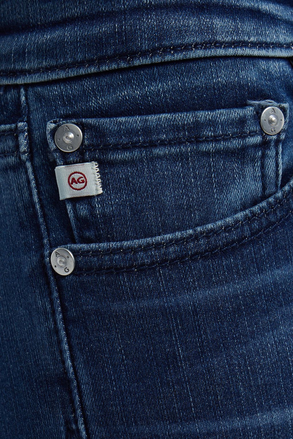 AG JEANS Prima faded low-rise skinny jeans