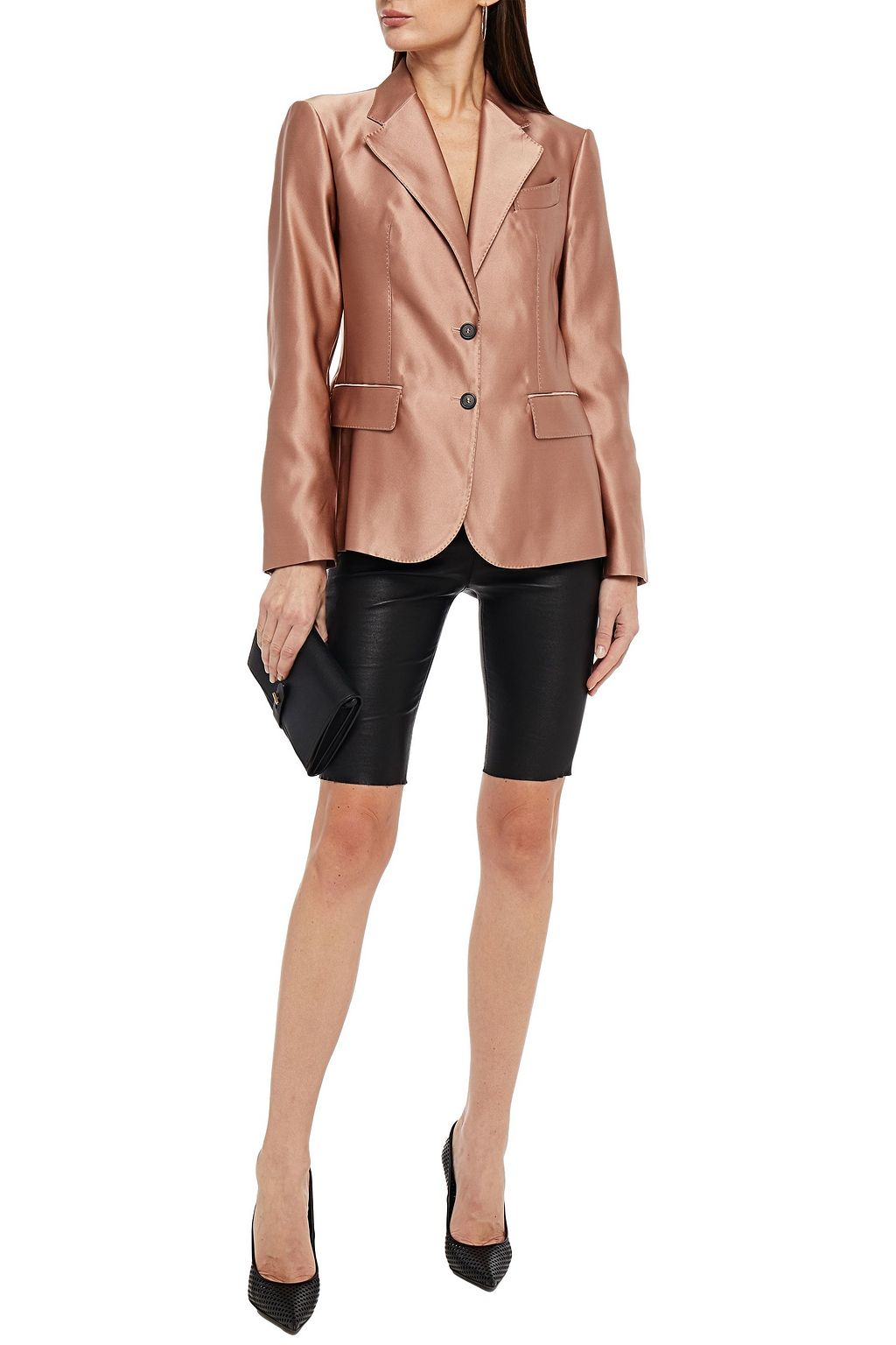 TOM FORD Blazer aus Duchesse-Seidensatin