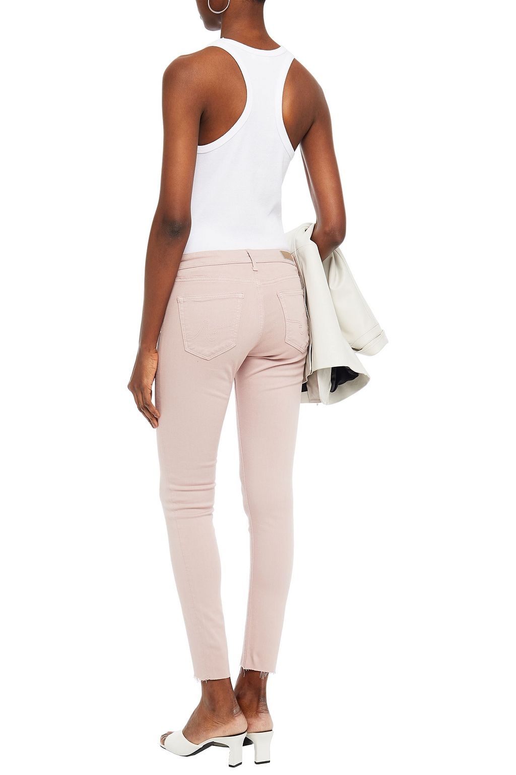 AG JEANS Mid-rise skinny jeans