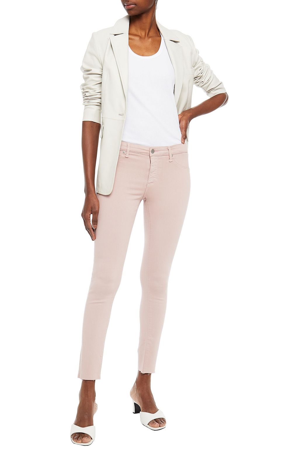 AG JEANS Mid-rise skinny jeans