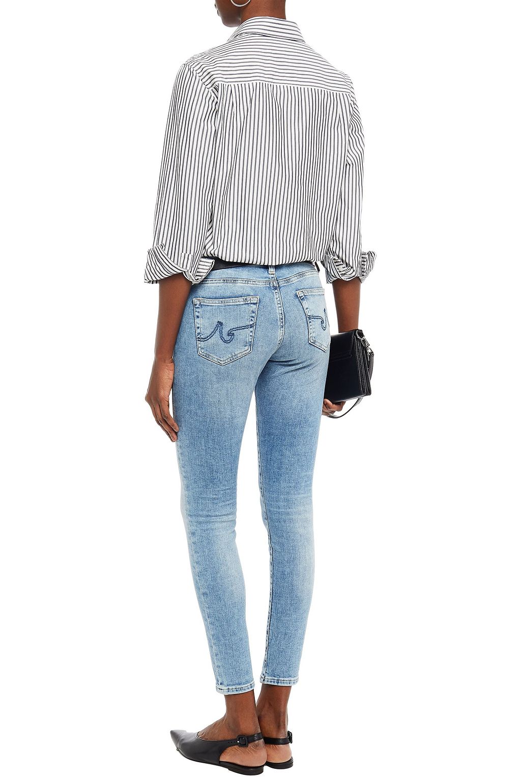 AG JEANS Mid-rise skinny jeans