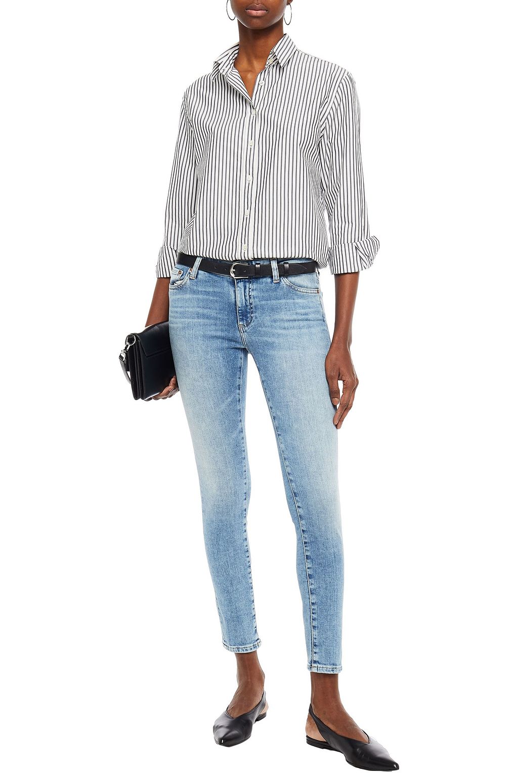 AG JEANS Mid-rise skinny jeans