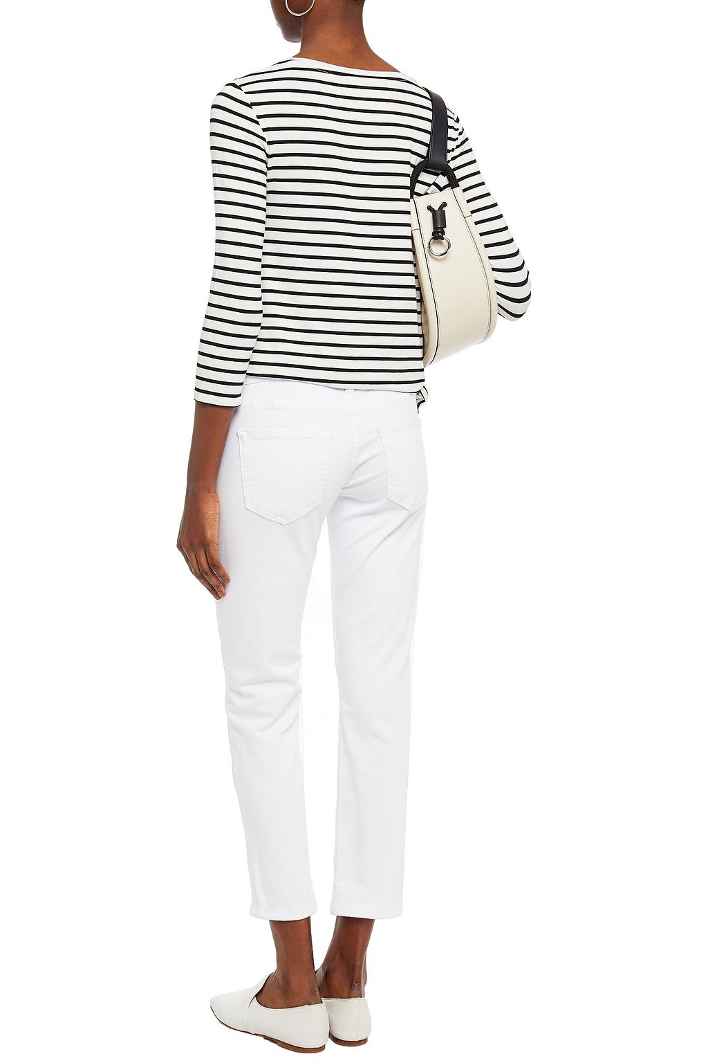 AG JEANS Cropped mid-rise slim-leg jeans