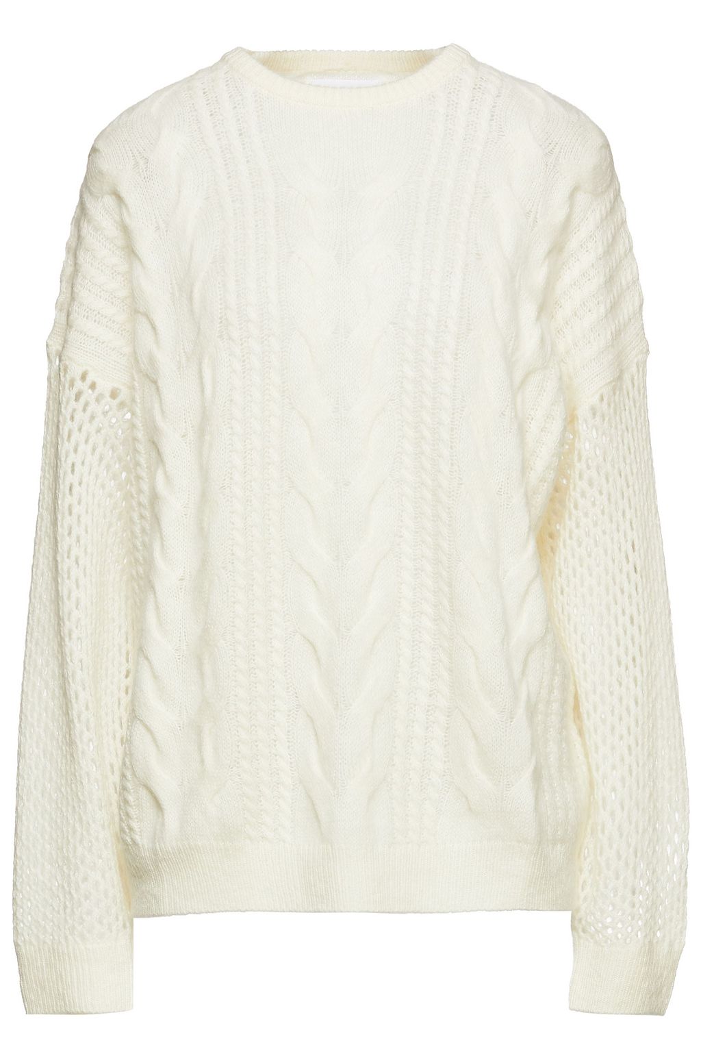 Naadam - Cable-Knit Merino Wool and Cashmere-Blend Sweater White - M