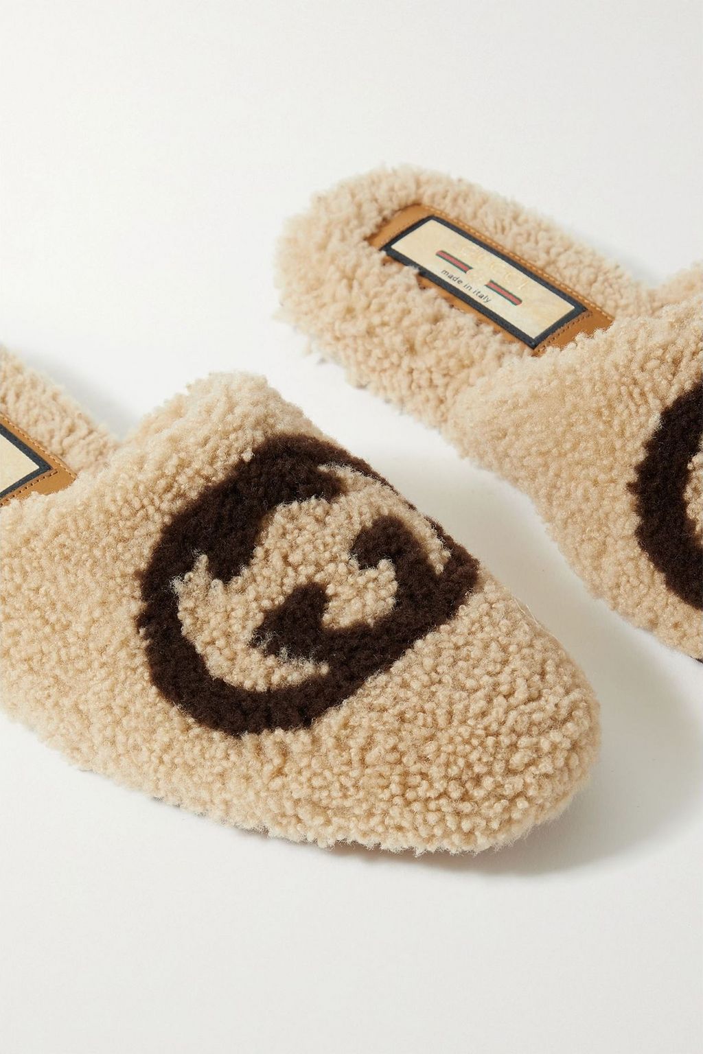 GUCCI Eileen shearling slippers