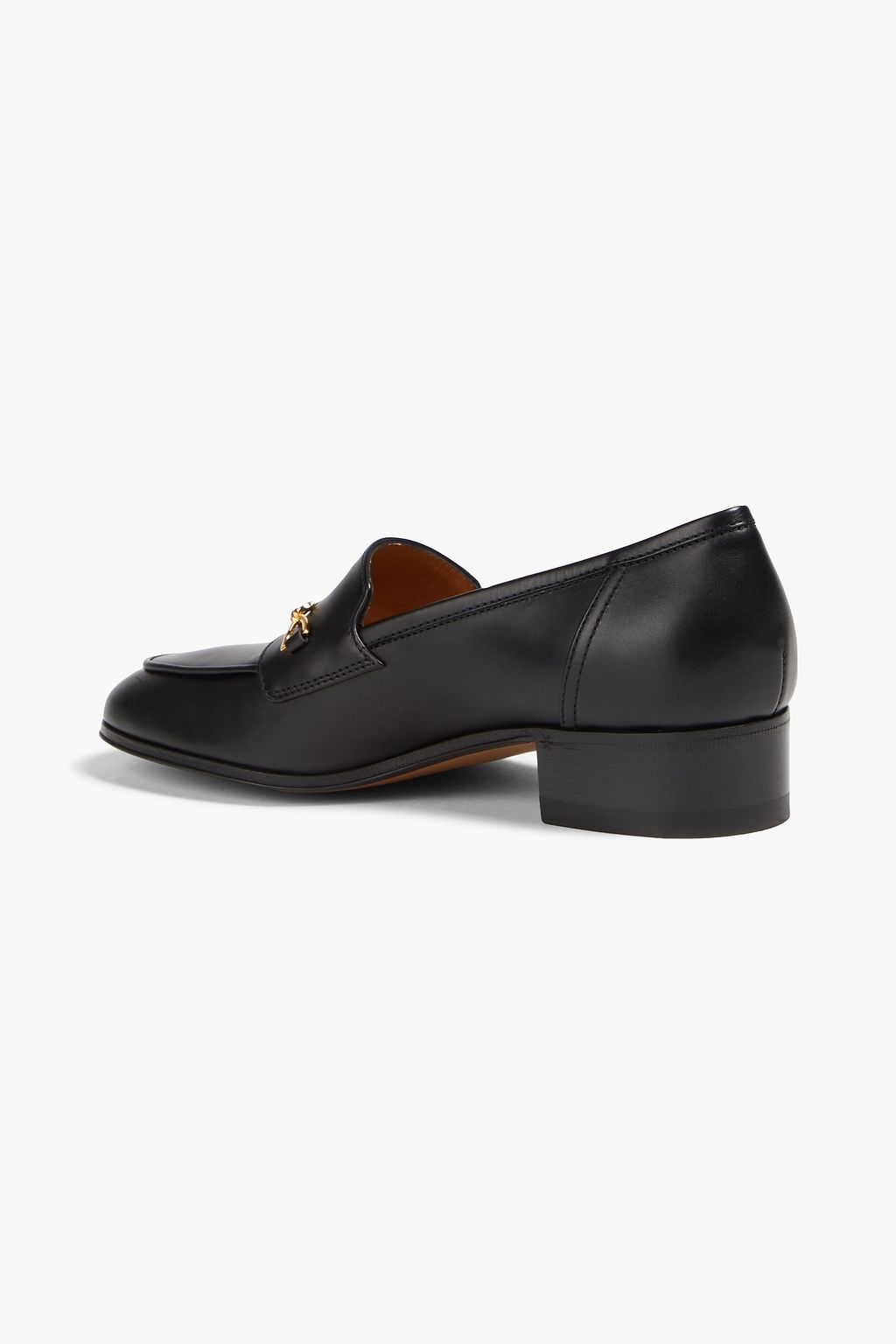 GUCCI Embellished leather loafers