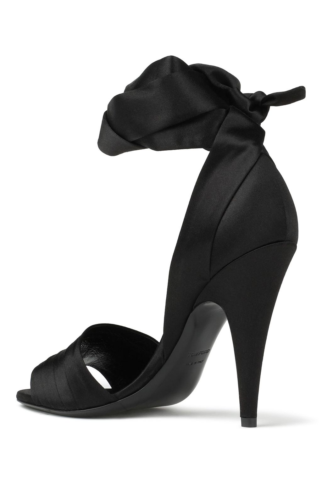 TOM FORD Pleated satin sandals