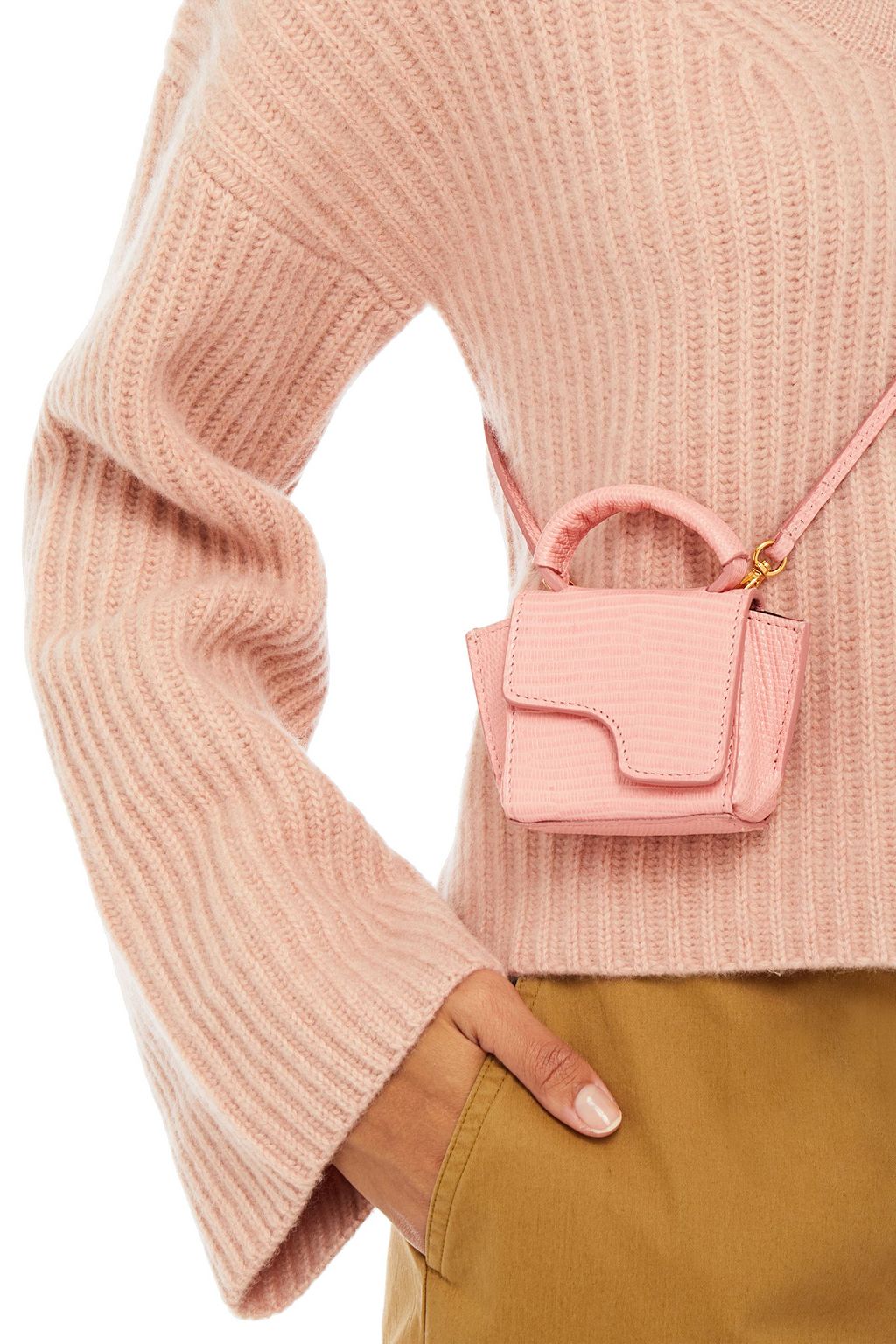 ATP ATELIER Lizard-effect leather tote