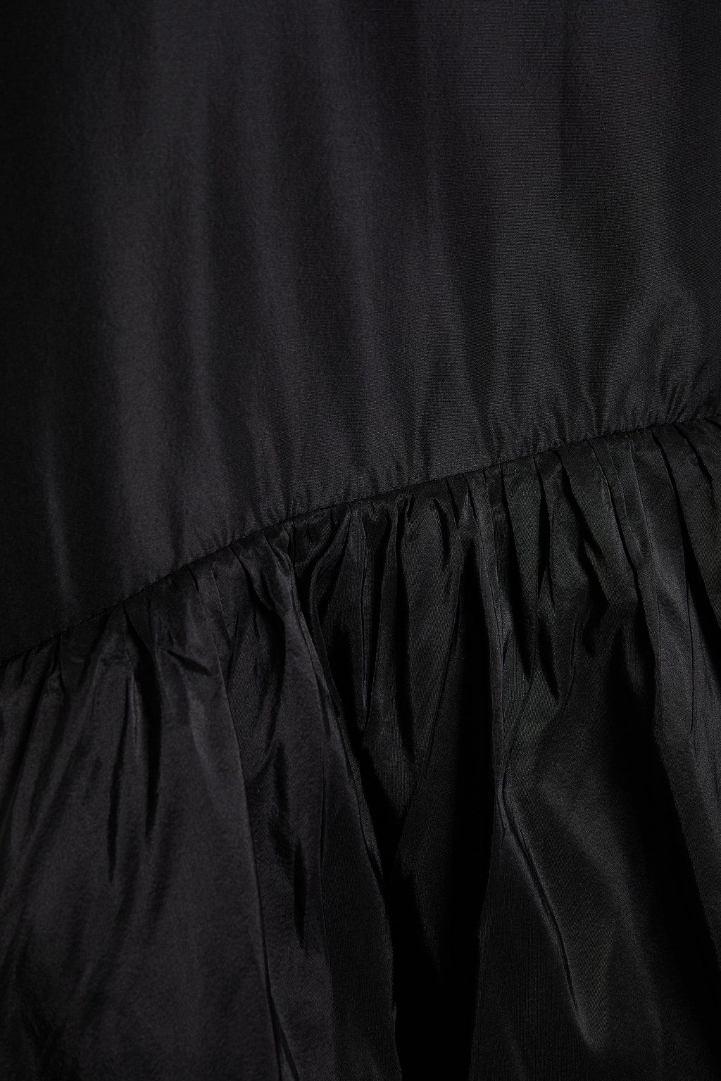 JOHANNA ORTIZ Tiered silk-blend taffeta gown