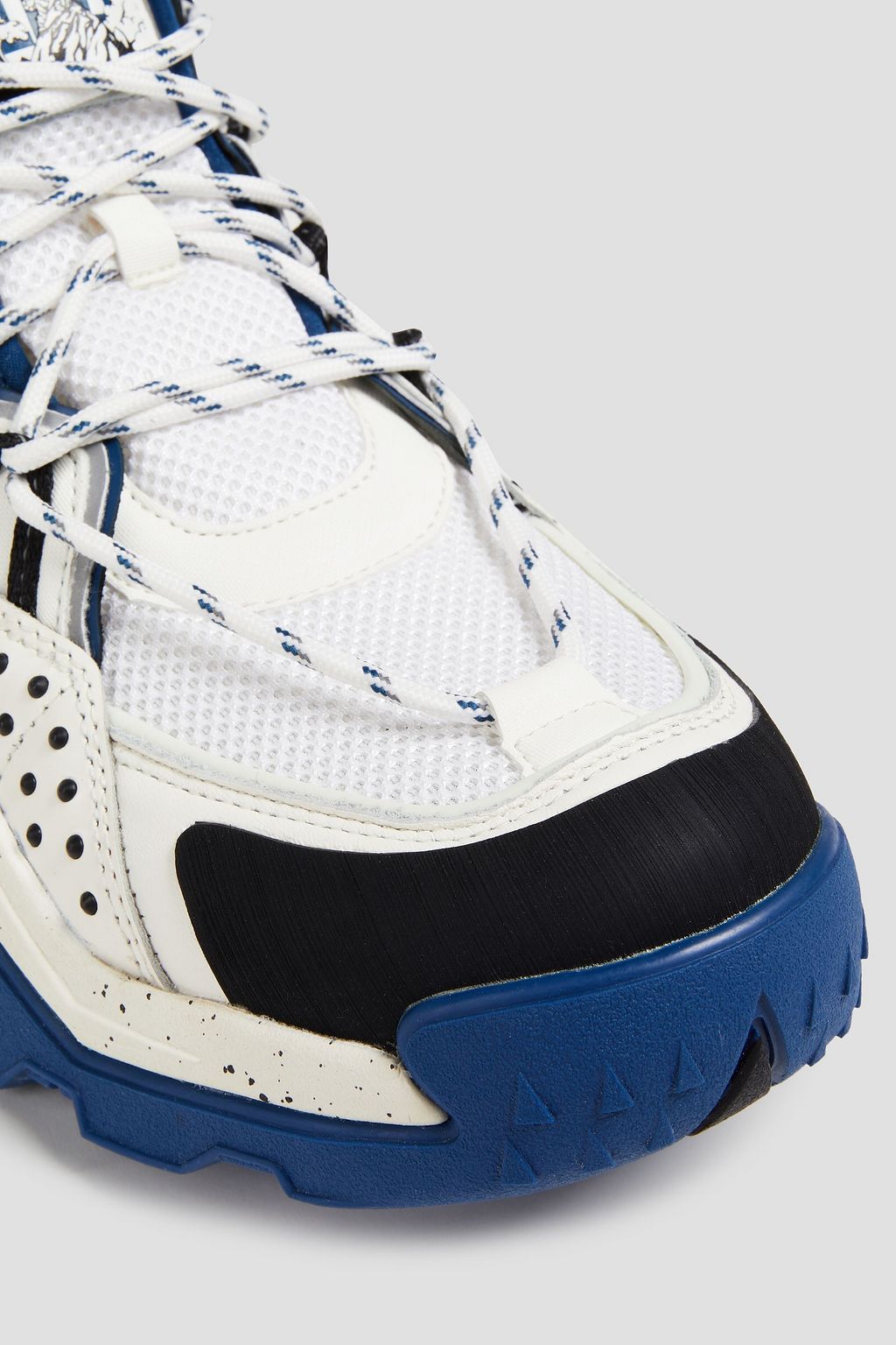 KENZO メッシュパネル スエード&レザー ハイカットスニーカー