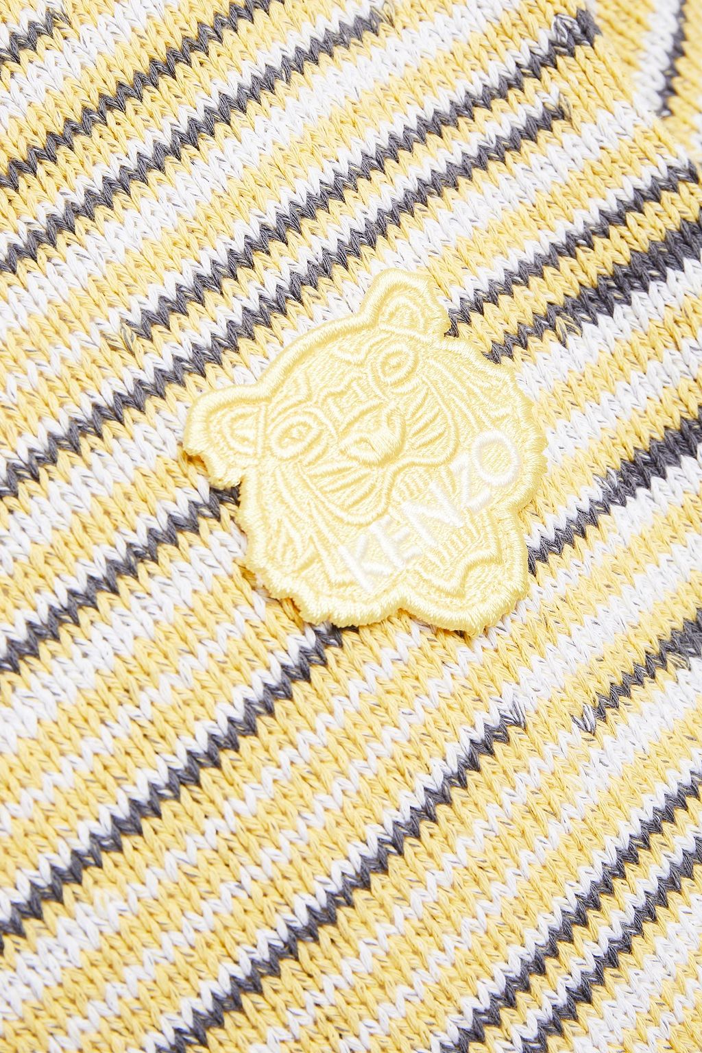 KENZO Logo-appliquéd cotton sweater