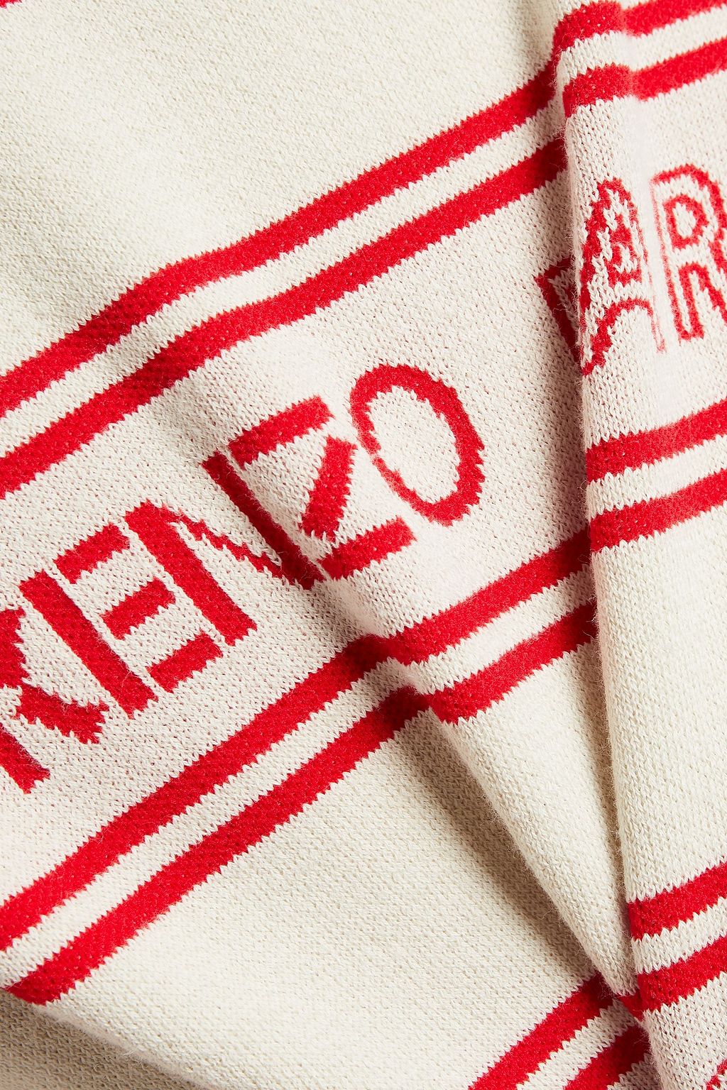 KENZO Jacquard-knit cotton-blend sweater