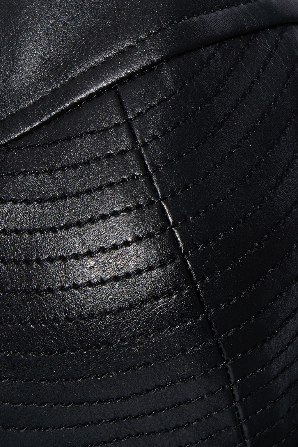 RETROFÊTE Liv faux leather-paneled ponte bodysuit