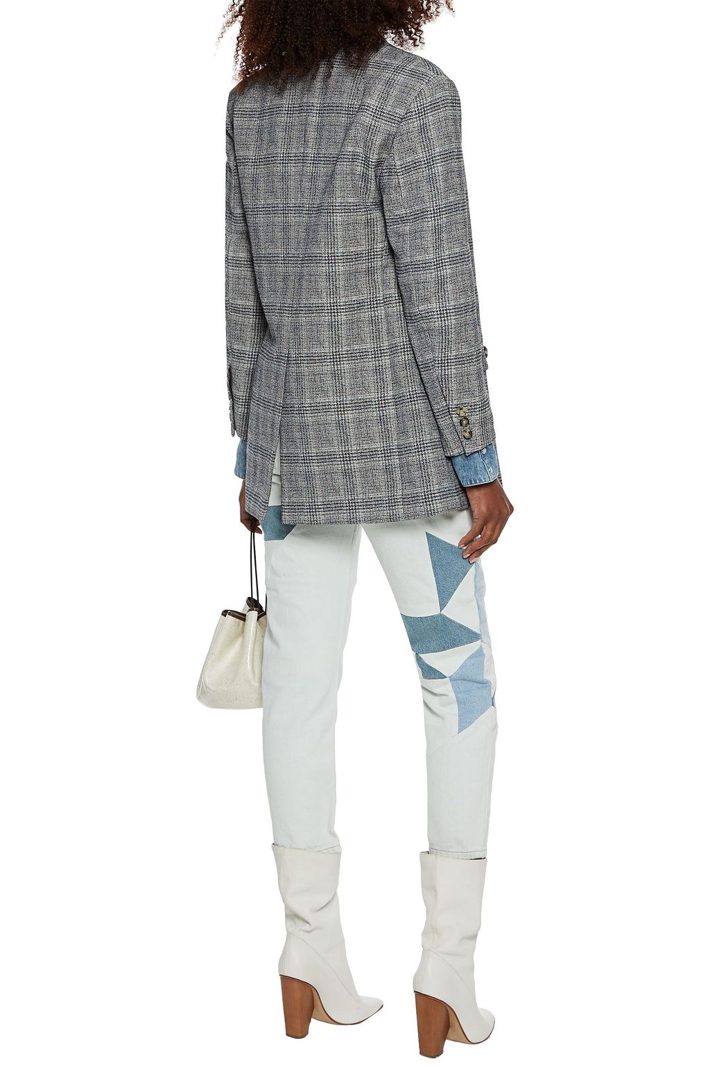 ISABEL MARANT Telis double-breasted Prince of Wales checked tweed blazer