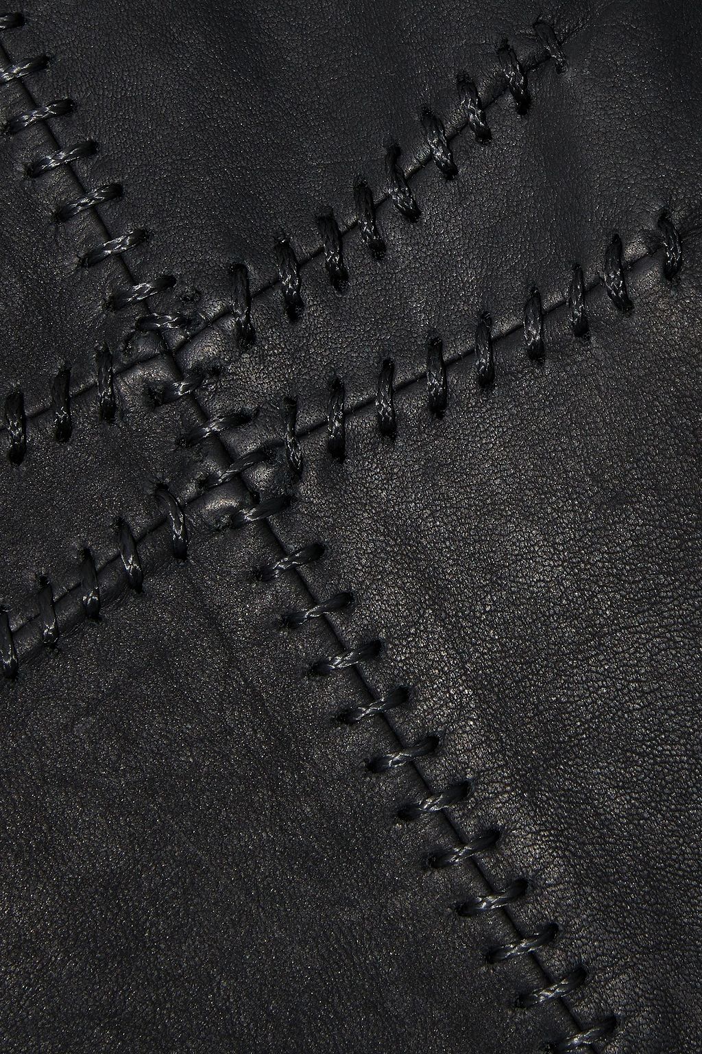 ISABEL MARANT Brazen whipstitched leather mini dress