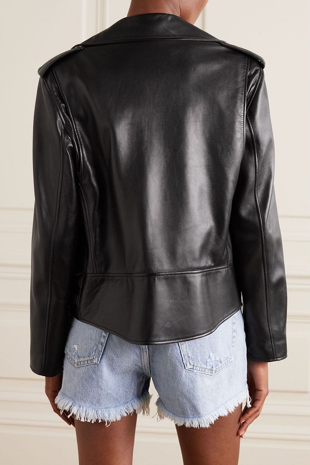 GUCCI Leather biker jacket