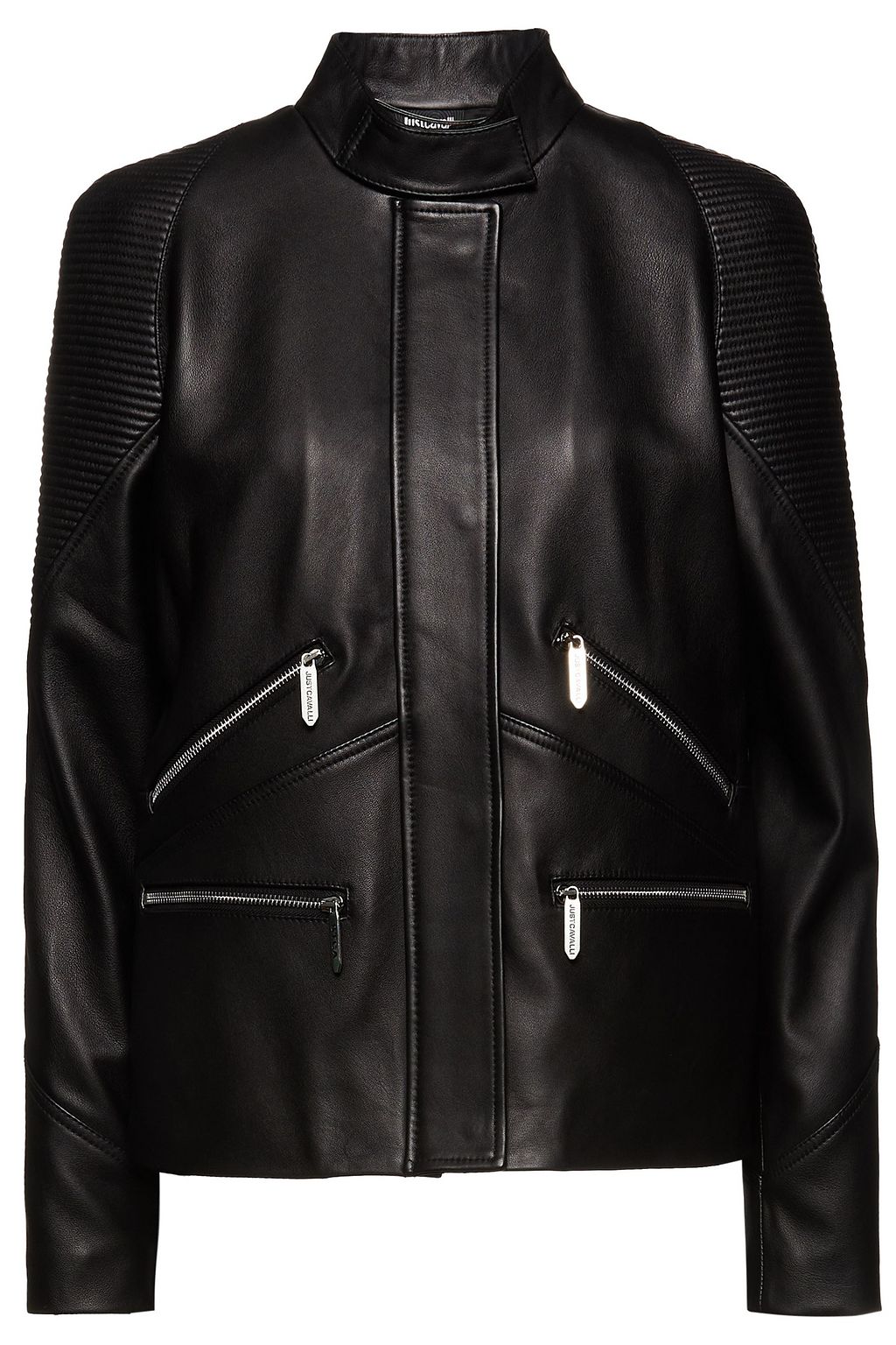 cavalli leather jacket