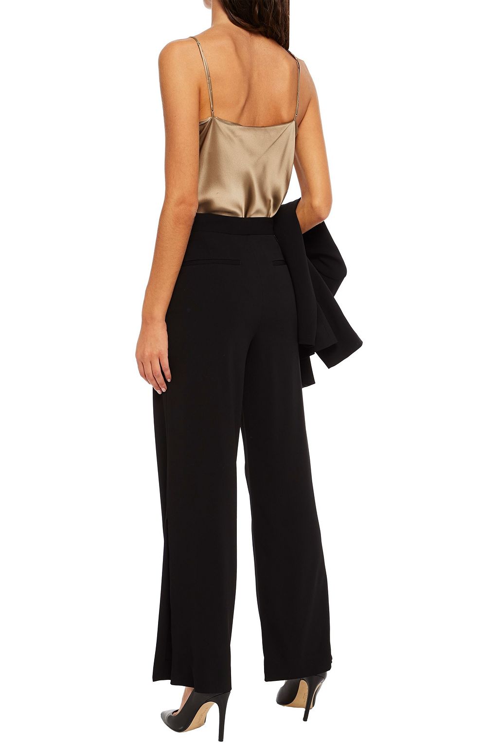 JUST CAVALLI Crepe wide-leg pants