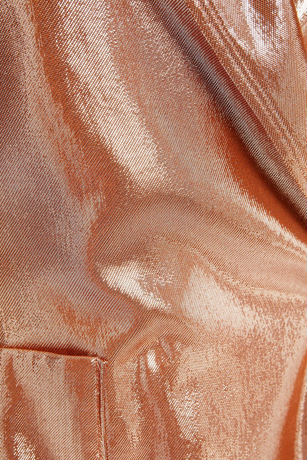 ROLAND MOURET Talbot silk-blend lamé blazer