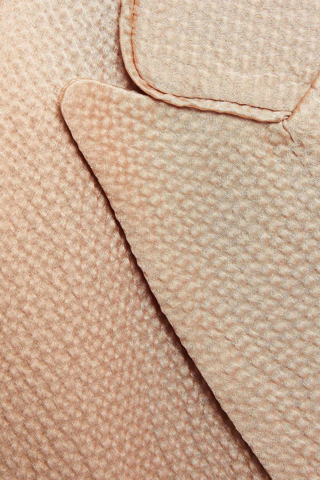 ROLAND MOURET Karon double-breasted hammered silk-satin blazer