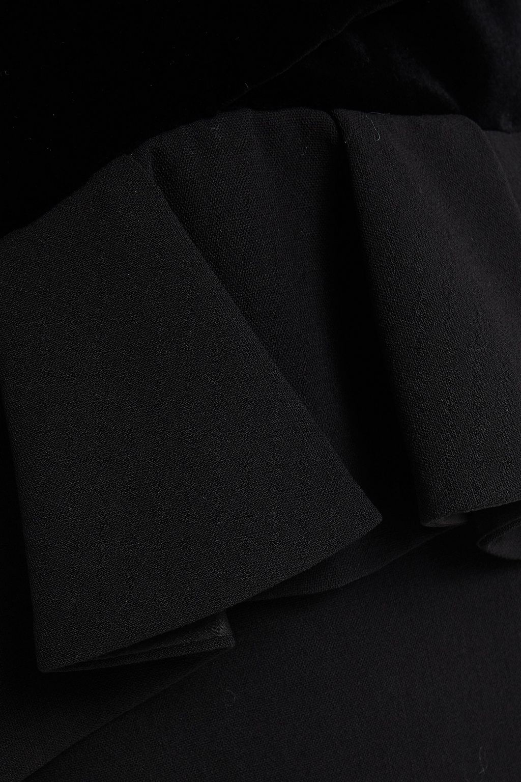 TOM FORD Ruffled stretch-wool crepe midi dress