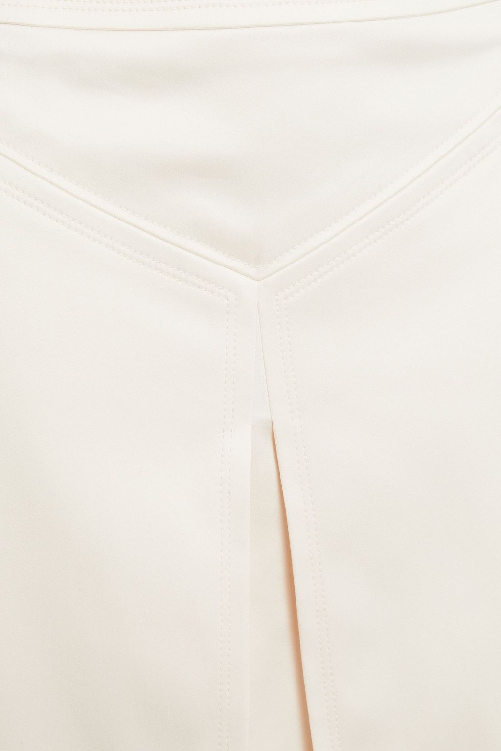 TOM FORD Pleated cotton-blend skirt