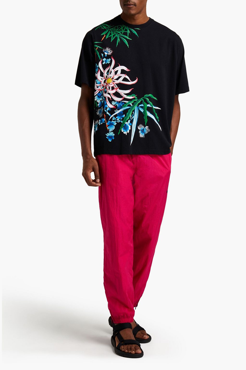 KENZO Printed cotton and Lyocell-blend jersey T-shirt