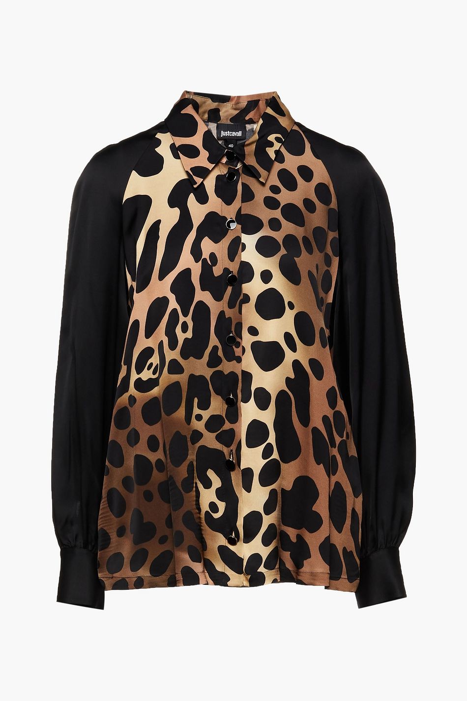 satin leopard print shirt