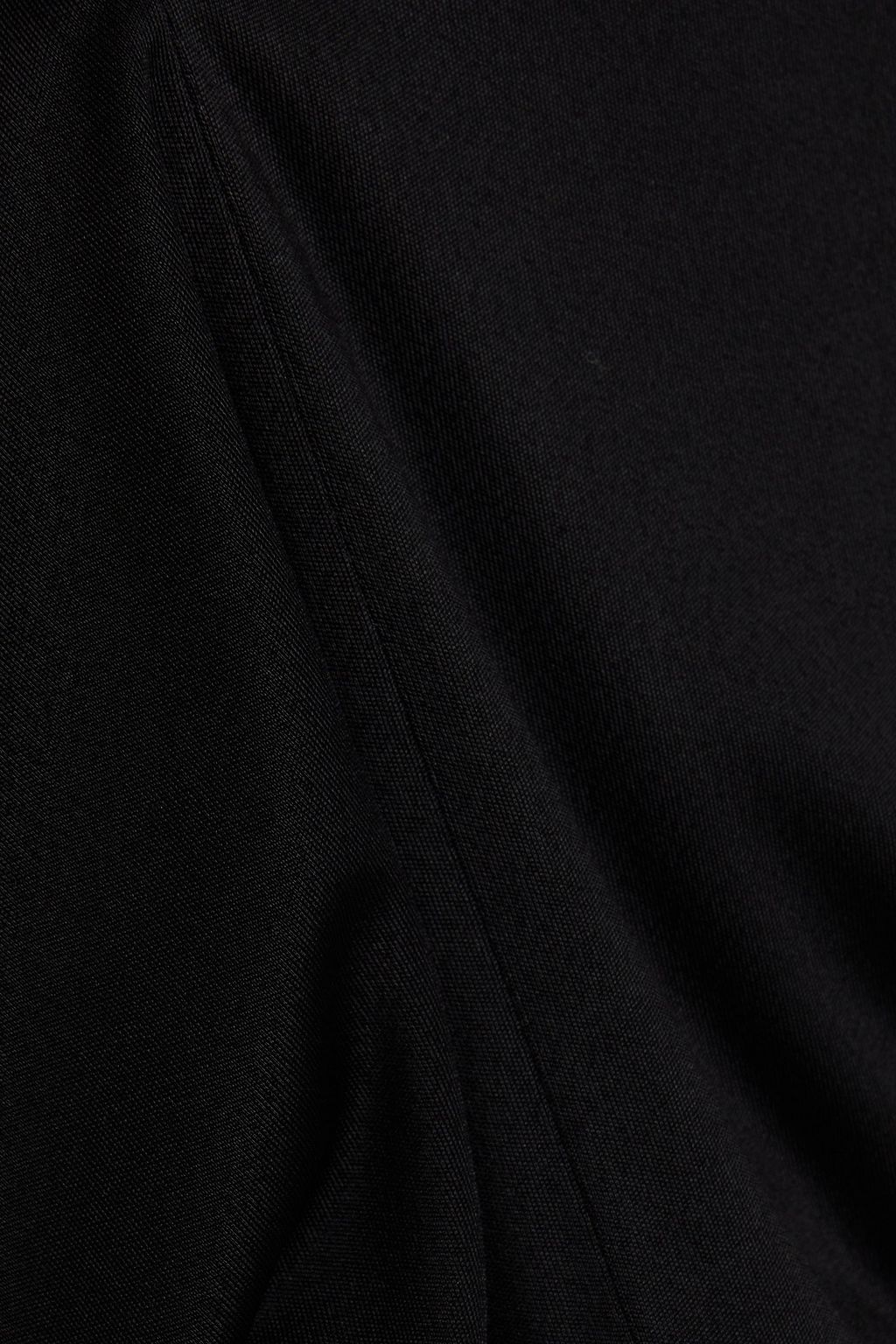 TOM FORD Cropped silk-trimmed satin-jersey jumpsuit
