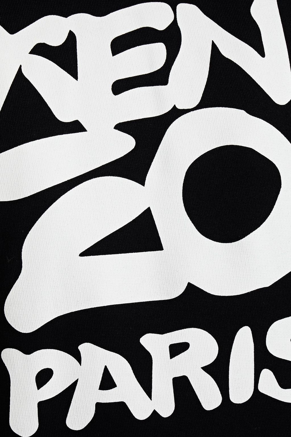 KENZO Printed French cotton-terry hoodie