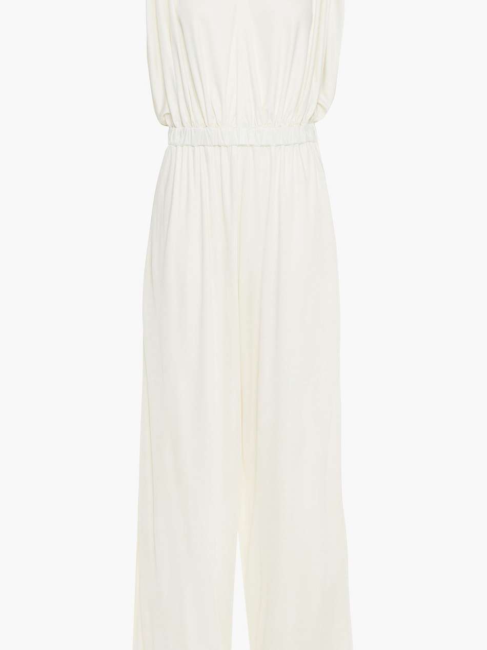 satin-jersey wide-leg jumpsuit