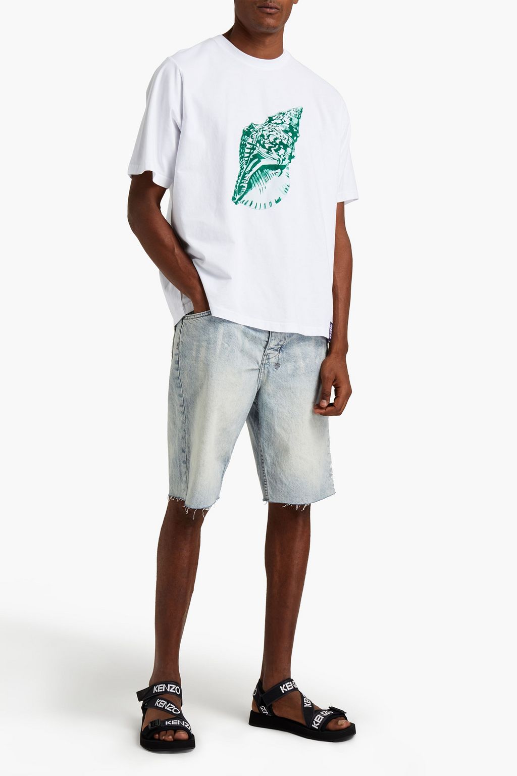 KENZO Printed cotton-jersey T-shirt