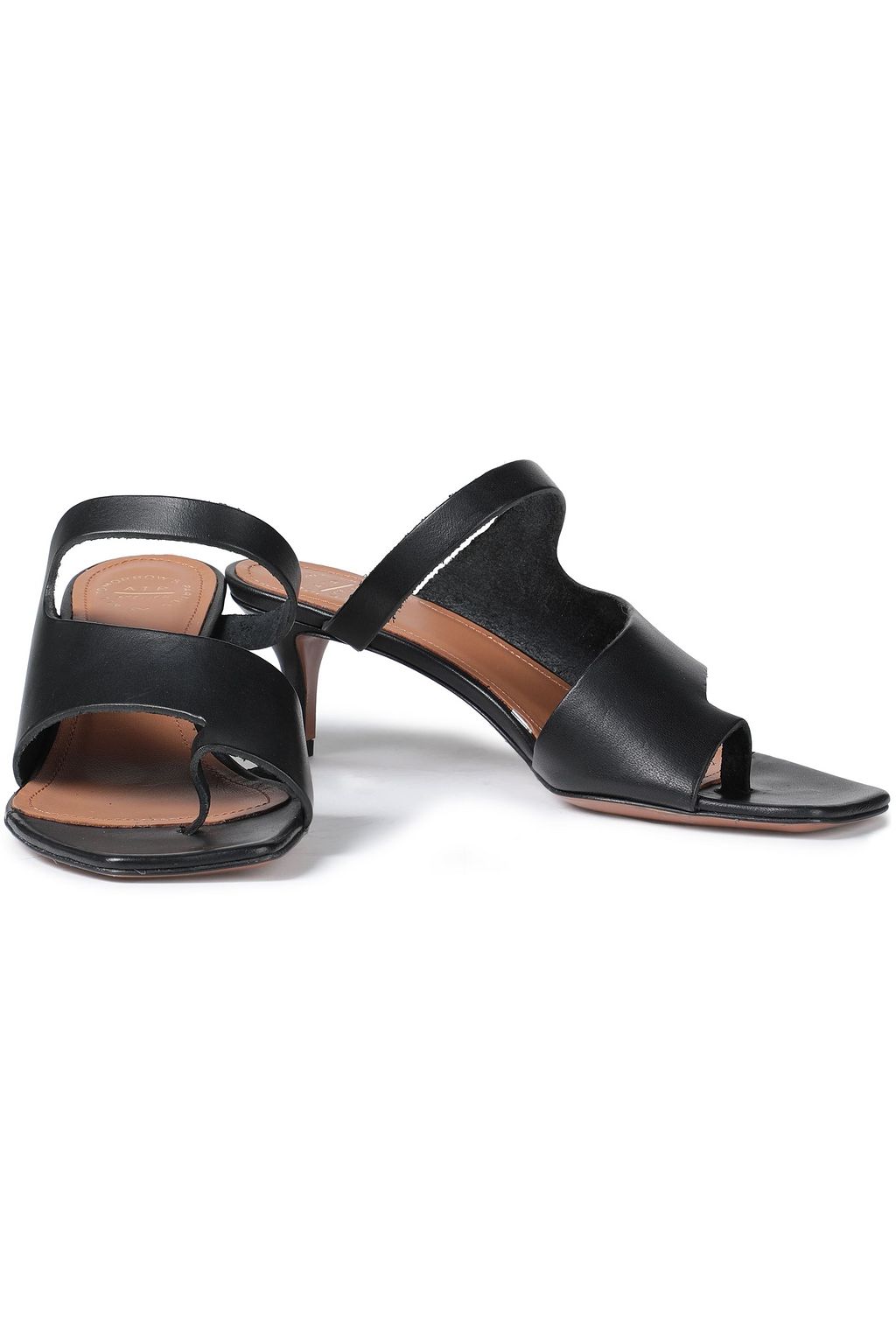ATP ATELIER Cutout leather mules