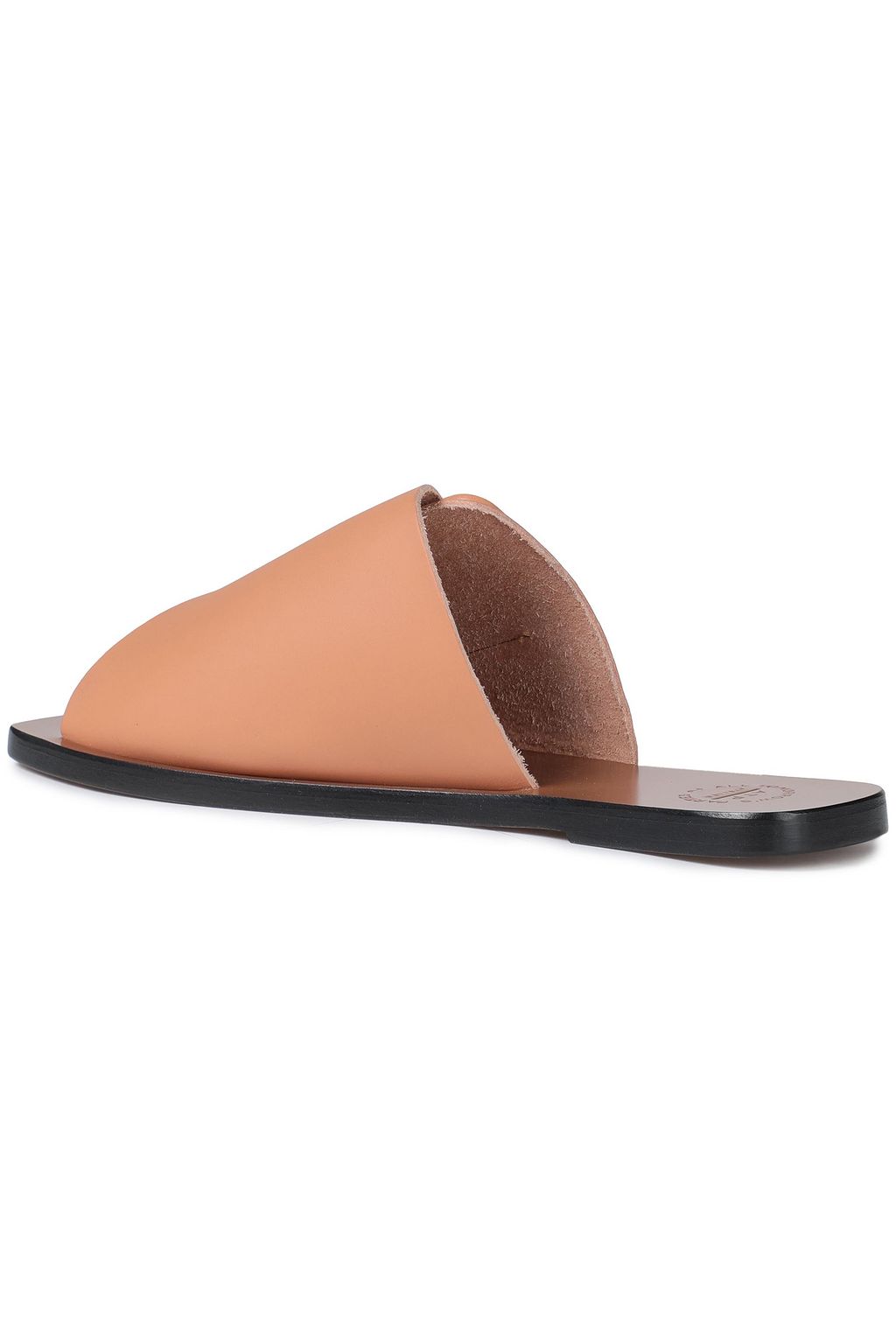 ATP ATELIER Buckled leather slides