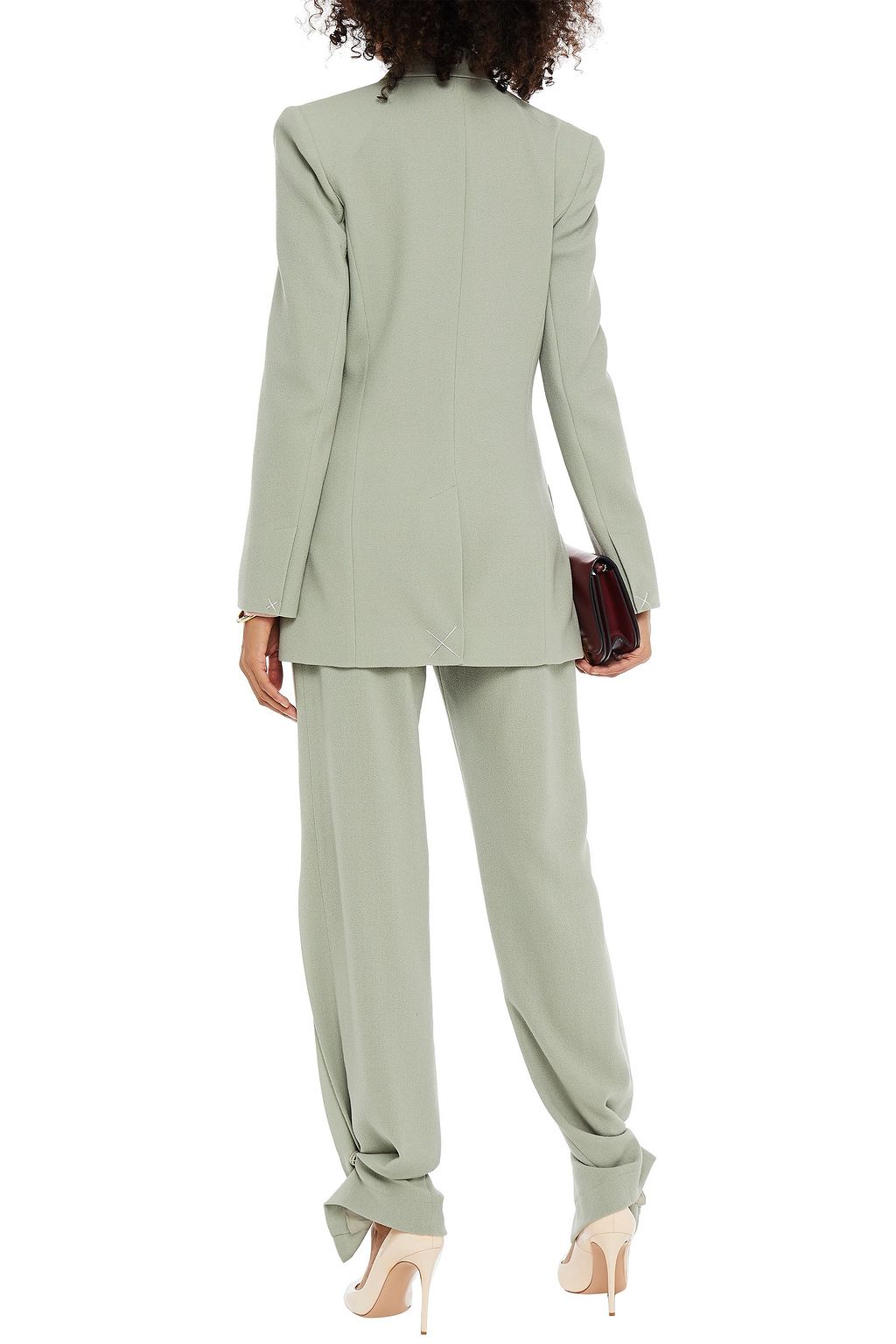 ROLAND MOURET Gilroy double-breasted wool-crepe blazer