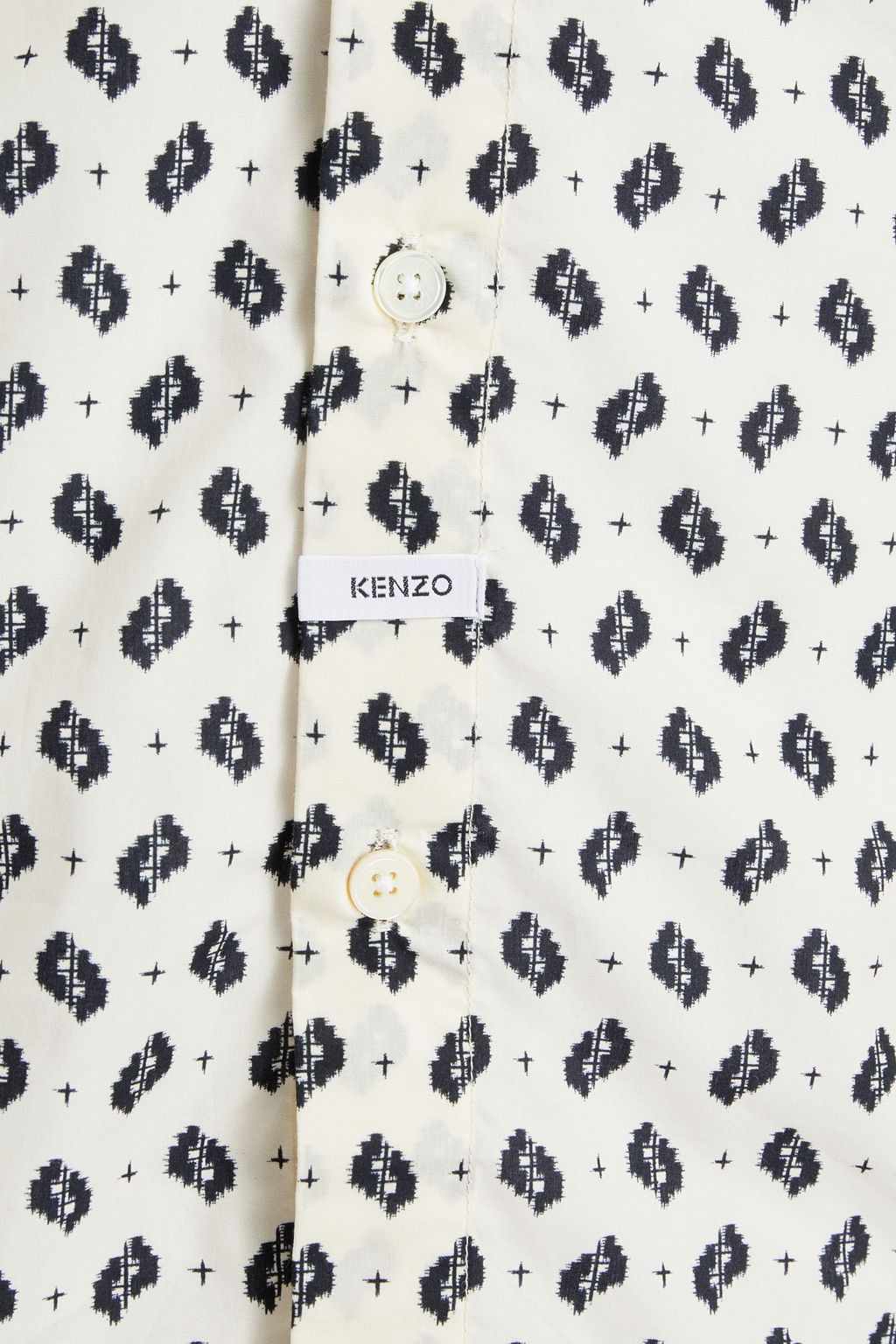 KENZO Printed cotton-poplin shirt