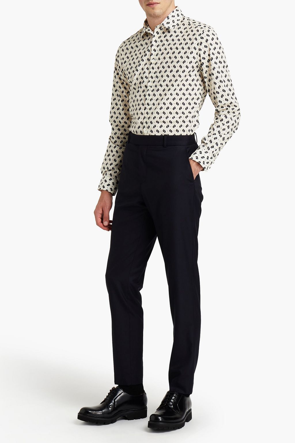 KENZO Printed cotton-poplin shirt