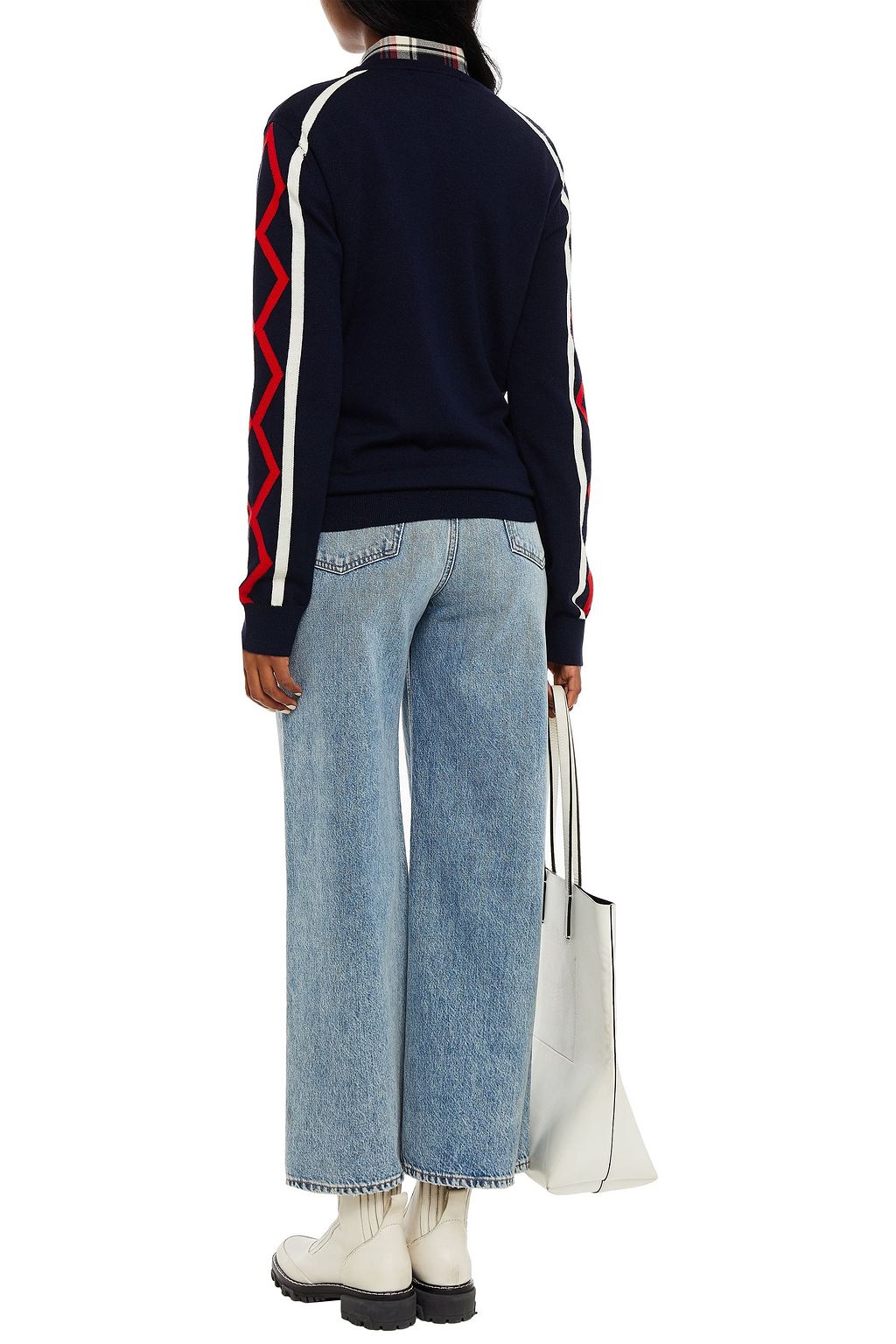 PERFECT MOMENT Embroidered merino wool sweater