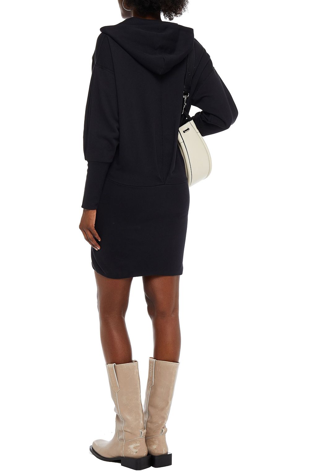 RAG & BONE Forest French cotton-blend terry hooded mini dress