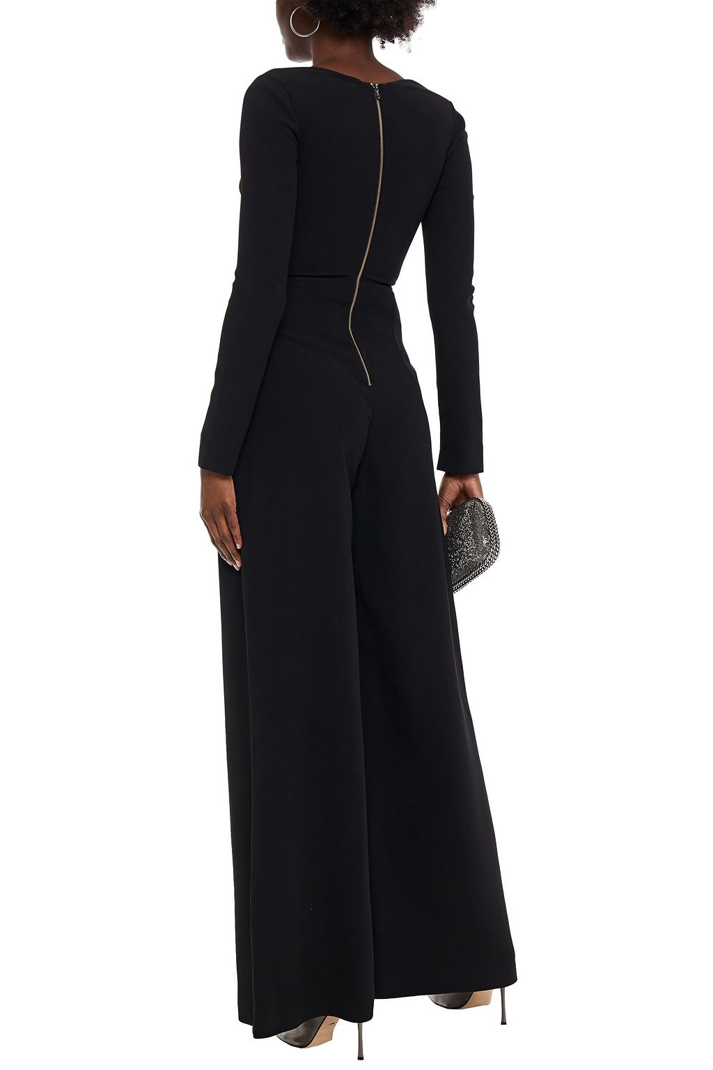 ROLAND MOURET Dawlish stretch-crepe wide-leg jumpsuit