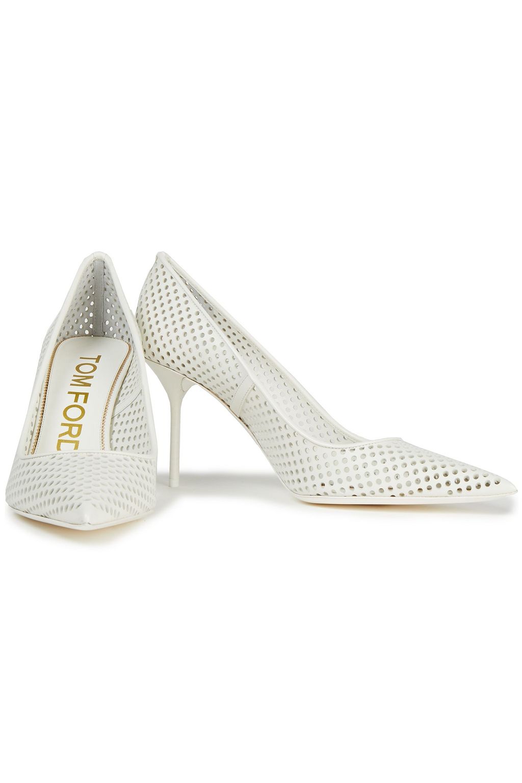 TOM FORD Perforated leather pumps